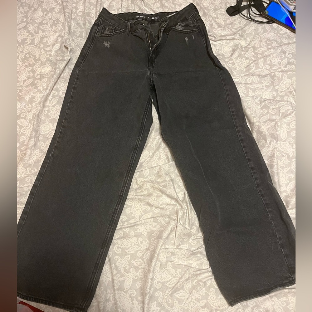 Women’s 2 Wide Leg Vintage Old Navy Black Baggy jeans